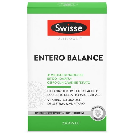 Swisse Ultiboost Entero Balance 20 Capsule Integratore con Probiotici