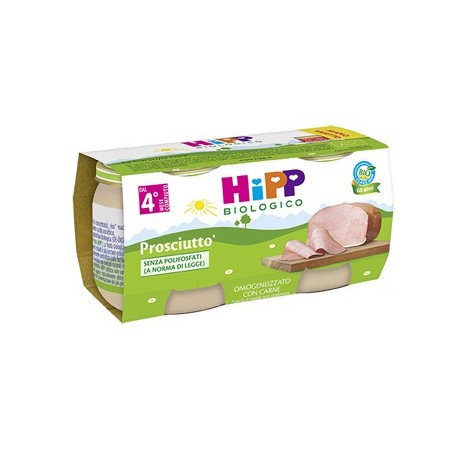 Hipp Biologico Omogeneizzati di Carne di Prosciutto Cotto 2*80g