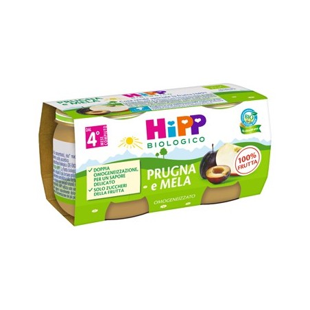 HIPP BIO OMOG PRUGNA/MELA2X80G