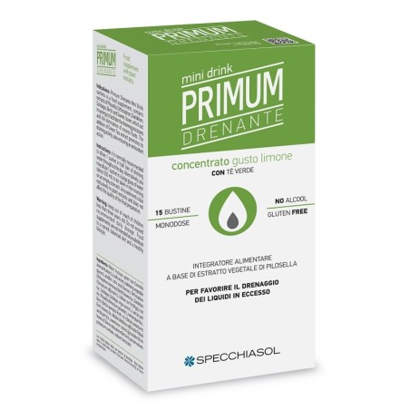 Primum Drenante Minidrink Limone 15 Stick Da 10 Ml