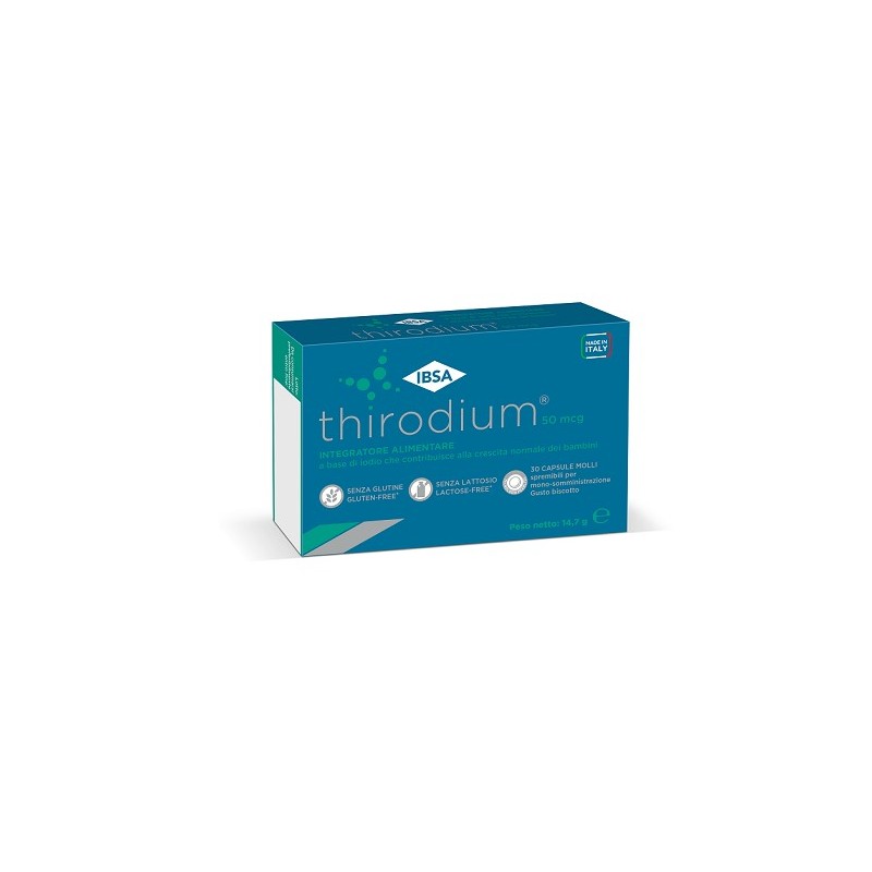 Thirodium 50mcg 30 Capsule Molli Spremibili Per Monosomministrazione Gusto Biscotto Thirodium 50mcg 30 Capsule Molli Spremibili Per Monosomministrazione Gusto Biscotto