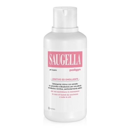 Saugella Poligyn Detergente Intimo per Donne in Menopausa 500 ml