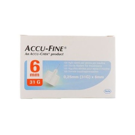 Accu Fine Pen Nee 6 mm x 32 g Ago da Insulina