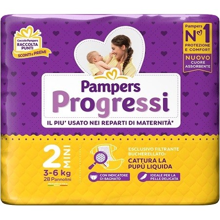 PAMPERS PROGRESSI MINI 28PZ