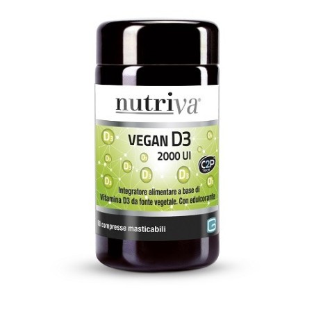 Cabassi e Giuriati Nutriva Vegan D3 60 Compresse Integratore Vitamina D3