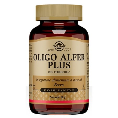 Solgar Oligo Alfer Plus Integratore di Ferro 90 Capsule