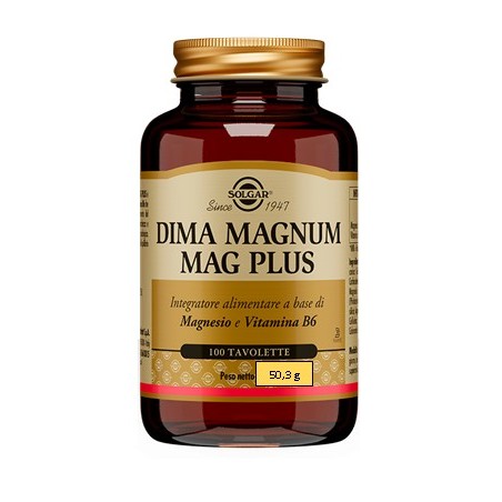 Solgar Dima Magnum Mag Plus Integratore di Magnesio 100 Tavolette