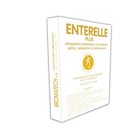 Enterelle Plus Bromatech per la flora batterica intestinale 12 capsule