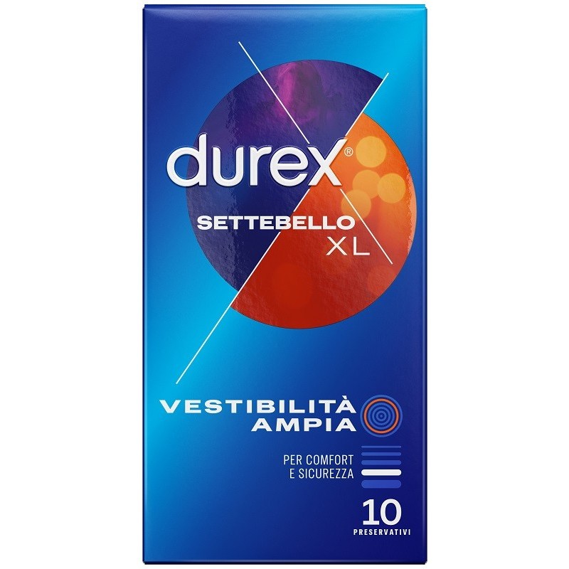 PROFILATTICO DUREX SETTEBELLO EXTRALARGE 10 PEZZI PROFILATTICO DUREX SETTEBELLO EXTRALARGE 10 PEZZI