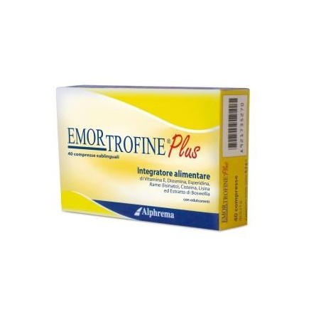 Alphrema Emortrofine Plus Integratore alimentare contro le emorroidi, 40 compresse
