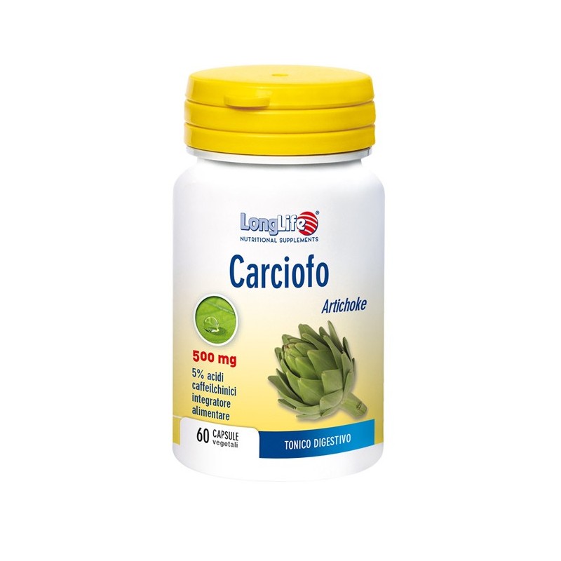 Longlife Carciofo  60 Capsule Integratore Funzionalità Epatica