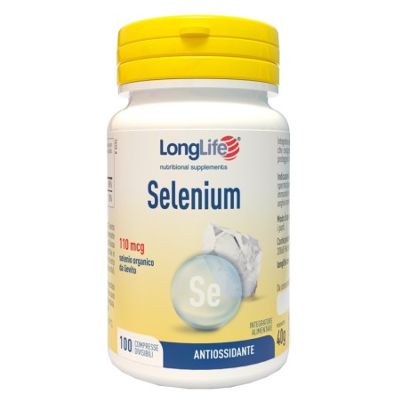 Longlife Selenium Integratore Antiossidante per il Mantenimento della Pelle 100 Compresse