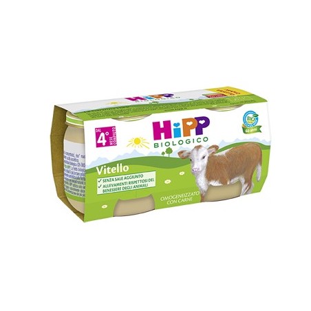 Hipp Biologico Omogeneizzati di Carne di Vitello 2*80g