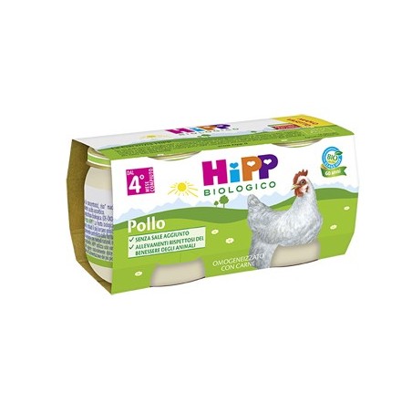 Hipp Biologico Omogeneizzati di Carne di Pollo 2*80g
