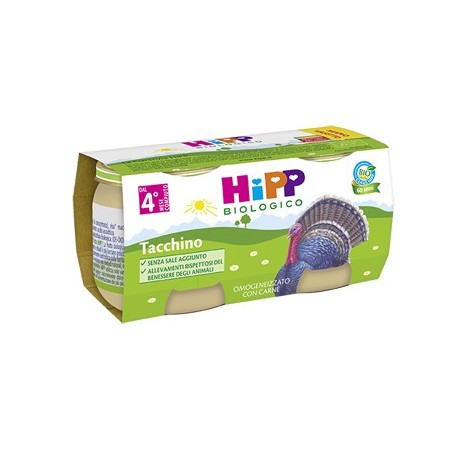Hipp Biologico Omogeneizzati di Carne di Tacchino 2*80g