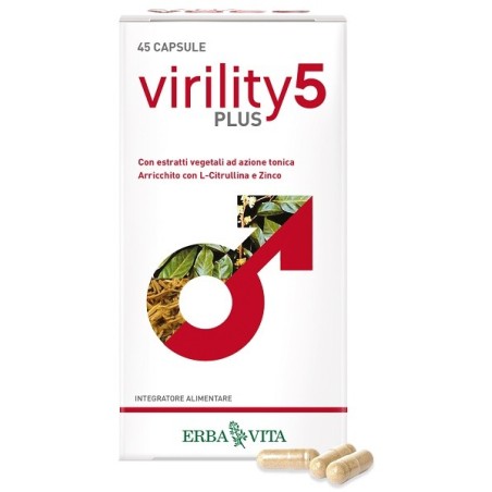 Erba Vita Group Virility 5 plus integratore alimentare 45 capsule