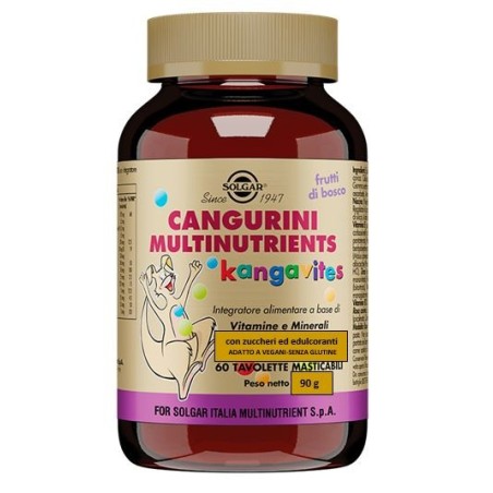 Solgar Cangurini Multinutrients 60 tavolette ai frutti di bosco