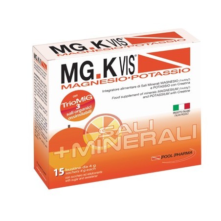 MGK VIS Magnesio e potassio Gusto Arancia 15 Bustine