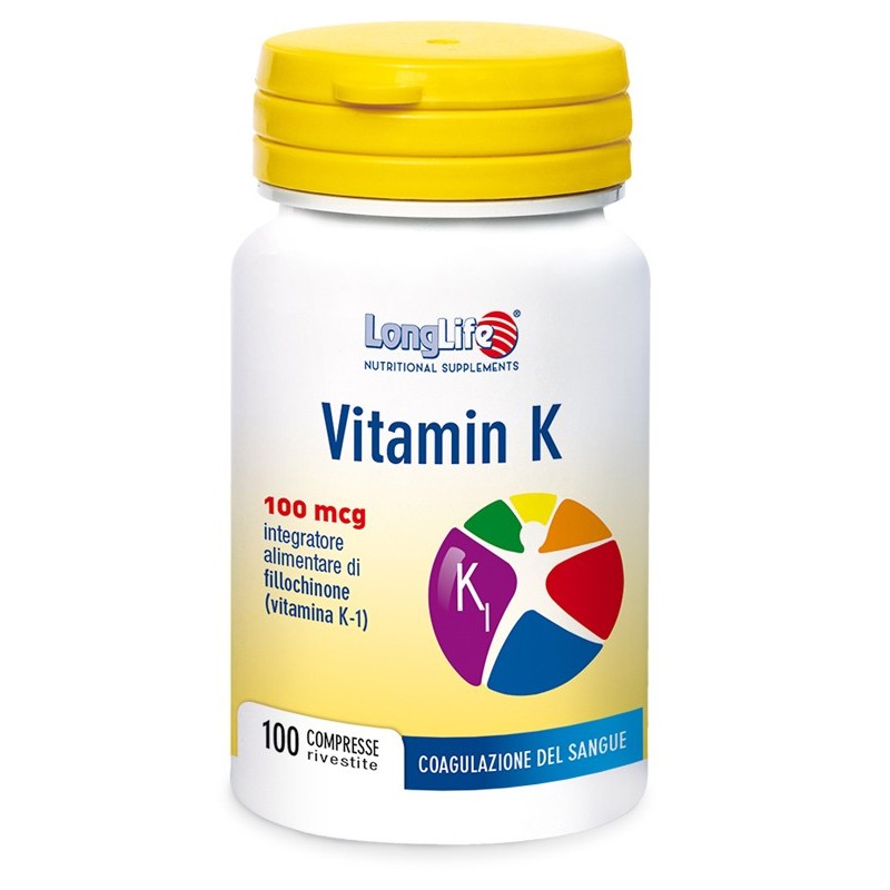 LONGLIFE VITAMIN K 100CPR LONGLIFE VITAMIN K 100CPR