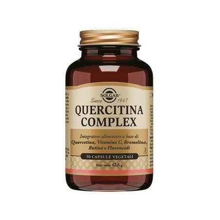 Solgar Quercitina Complex Integratore per Ridurre la Stanchezza 50 Capsule