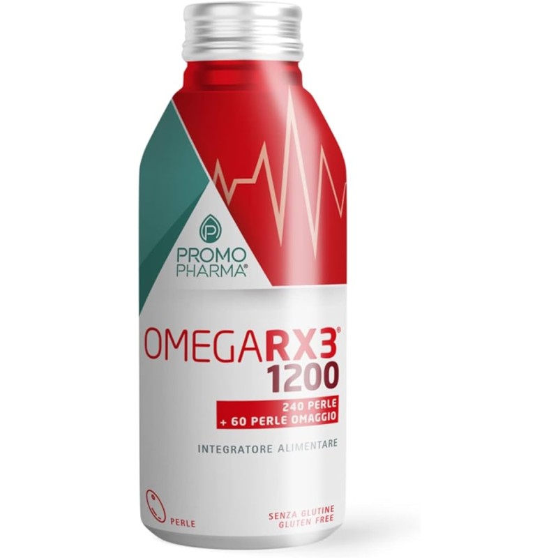 Promopharma Omega rx3 1200 Integratore di Omega 3 da 300 Perle Promopharma Omega rx3 1200 Integratore di Omega 3 da 300 Perle