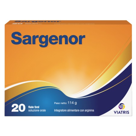 Meda Sargenor 20 Fiale 5 ml Integratore di Arginina