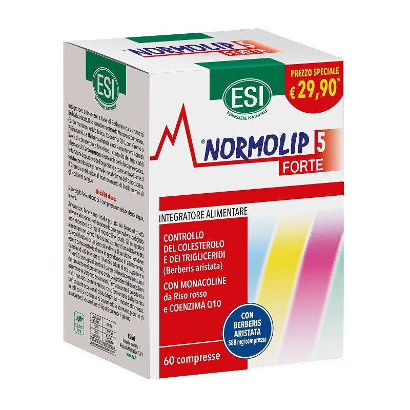 ESI Nomolip 5 Forte integratore colesterolo e trigliceridi 60 compresse