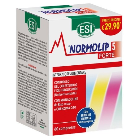 ESI Nomolip 5 Forte integratore colesterolo e trigliceridi 60 compresse