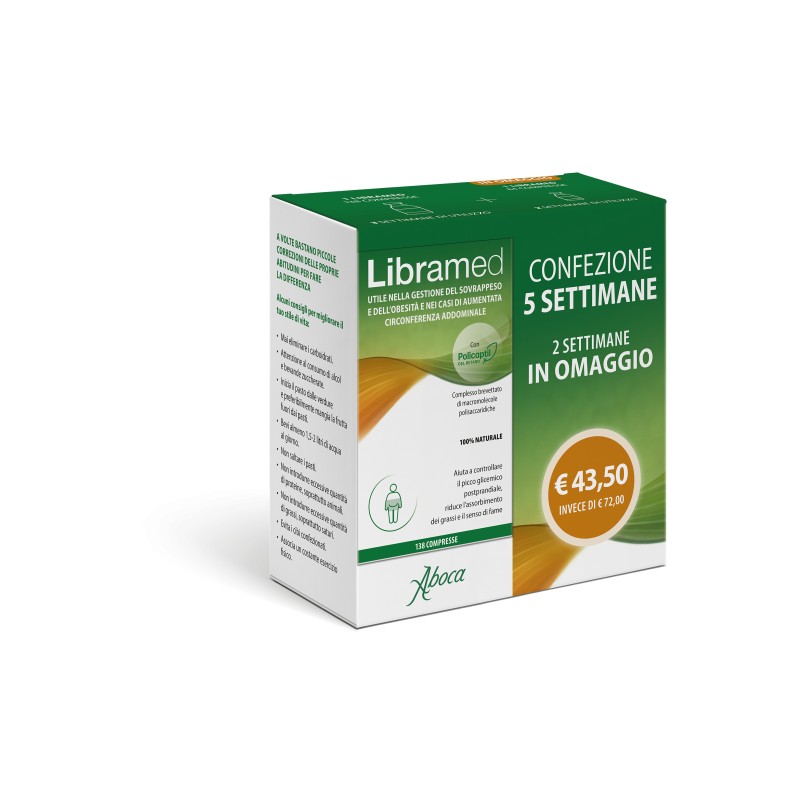 Aboca Libramed Trattamento Dispositivo Medico 5 Settimane 138+84 Cpr Terapia del Peso Aboca Libramed Trattamento Dispositivo Medico 5 Settimane 138+84 Cpr Terapia del Peso