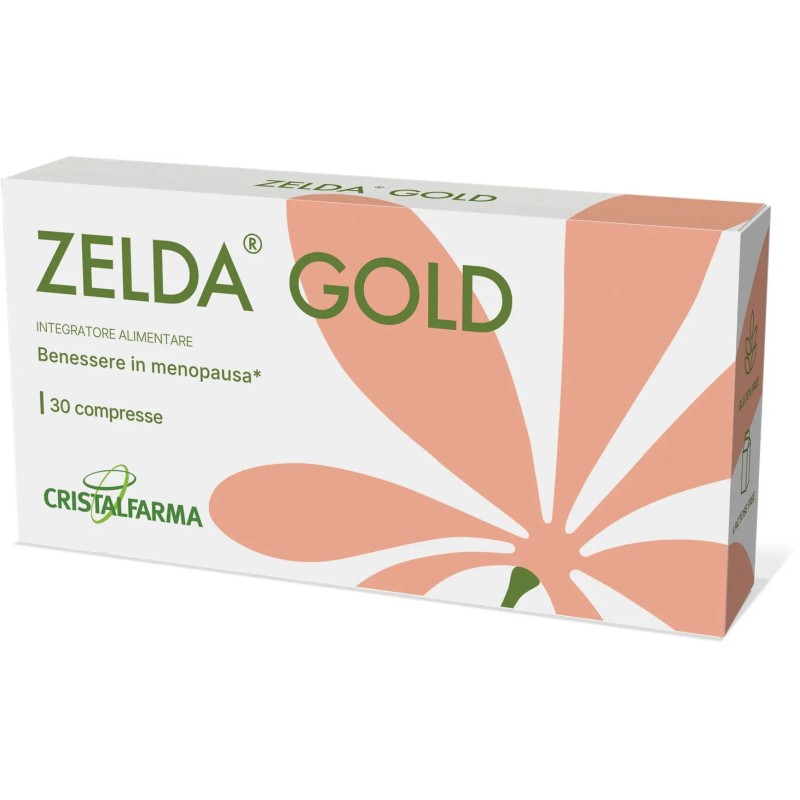 Cristalfarma Zelda Gold Integratore per i Disturbi della Menopausa 30 Compresse Cristalfarma Zelda Gold Integratore per i Disturbi della Menopausa 30 Compresse