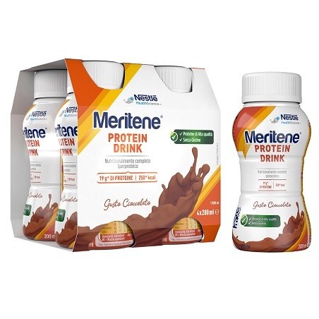 Meritene Protein Drink cioccolato 4x200 ml