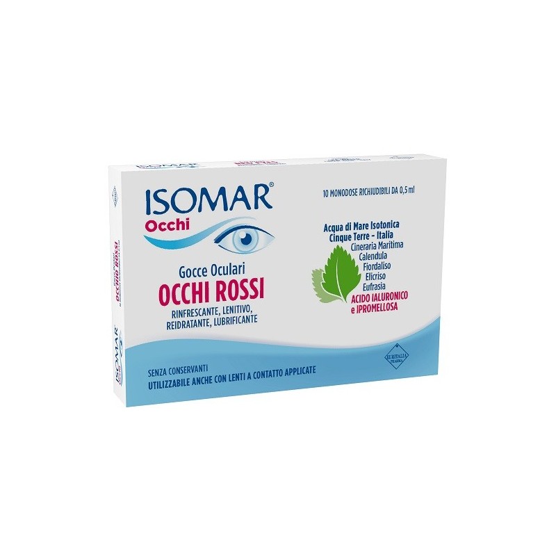 Isomar Occhi Rossi gocce oculari 0,20% 10 flaconcini Isomar Occhi Rossi gocce oculari 0,20% 10 flaconcini