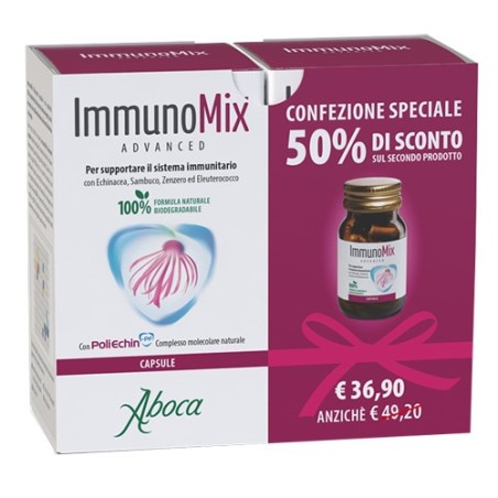 Aboca ImmunoMix Advanced Integratore Difese Immunitarie 50 Capsule x 2 Confezioni