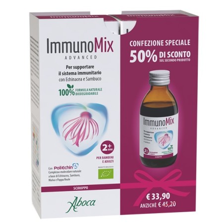 Aboca ImmunoMix Advanced Sciroppo Difese Immunitarie 2 Pezzi