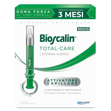 Bioscalin Total Care Attivatore Capillare Contro la Caduta dei Capelli 10ml + 1 Refill - 2 Fiale