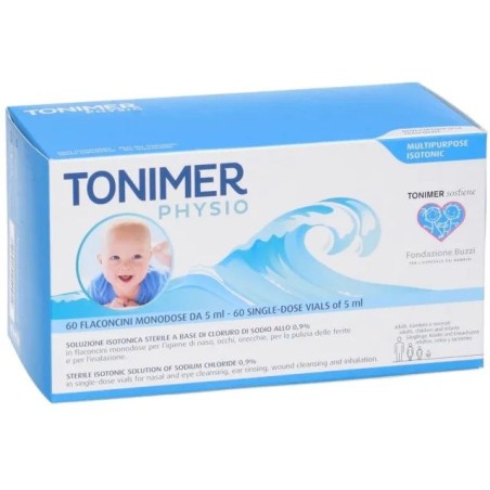 Tonimer Physio Monodose 60 Soluzione Nasale 60 Flaconcini 5 Ml