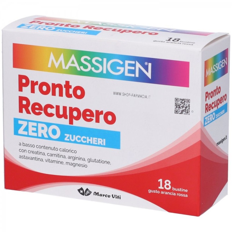 Massigen Pronto Recupero Bustine 18 bustine Senza Zucchero Massigen Pronto Recupero Bustine 18 bustine Senza Zucchero