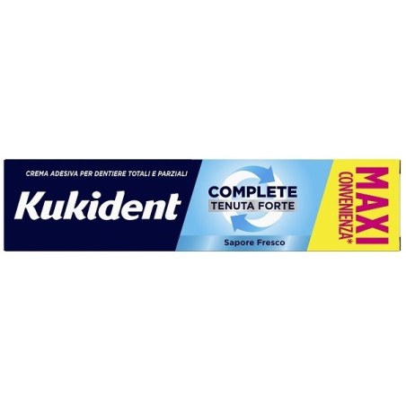 Kukident Complete Fresco crema adesiva per dentiera tenuta forte 70 g