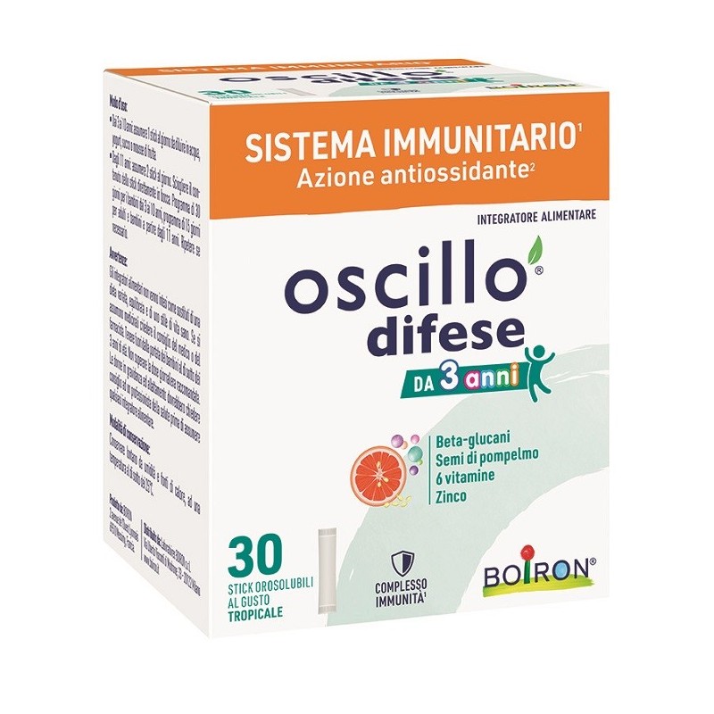 OSCILLO DIFESE 3+ 30 STICK OROSOLUBILI