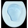 Ausilium Rialzo WC 15 cm con Staffe e Coperchio - Ergonomico e Sicuro