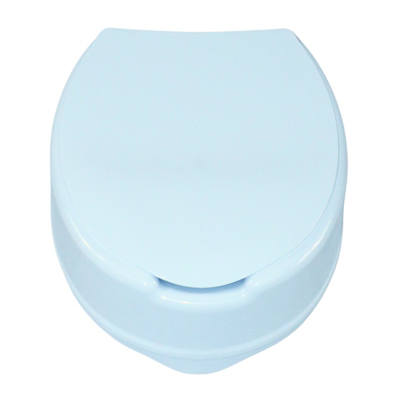 Ausilium Rialzo WC 15 cm con Staffe e Coperchio - Ergonomico e Sicuro