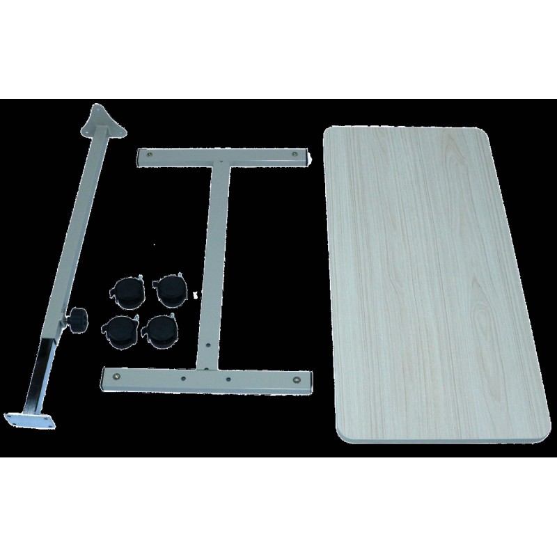 Ausilium Tavolino servipranzo regolabile con ruote per letti e poltrone