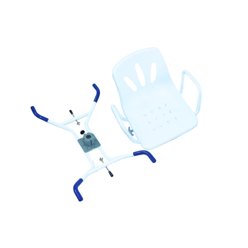 Ausilium Sedia per vasca girevole con braccioli e schienale regolabile 360°