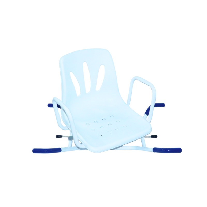 Ausilium Sedia per vasca girevole con braccioli e schienale regolabile 360°