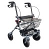 Ausilium Rollator deambulatore pieghevole a 4 ruote con seduta regolabile