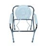 Ausilium sedia doccia wc 4 in 1 pieghevole con seduta e braccioli imbottiti regolabile