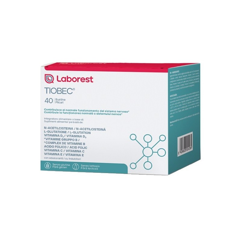 Laborest Tiobec integratore con NAC e vitamine antiossidanti 40 bustine