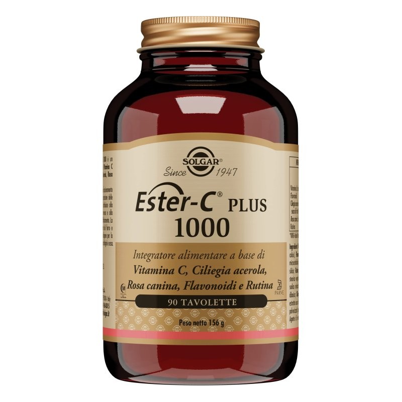 Solgar Ester C Plus 1000 Integratore per il Sistema Immunitario 90 Tavolette