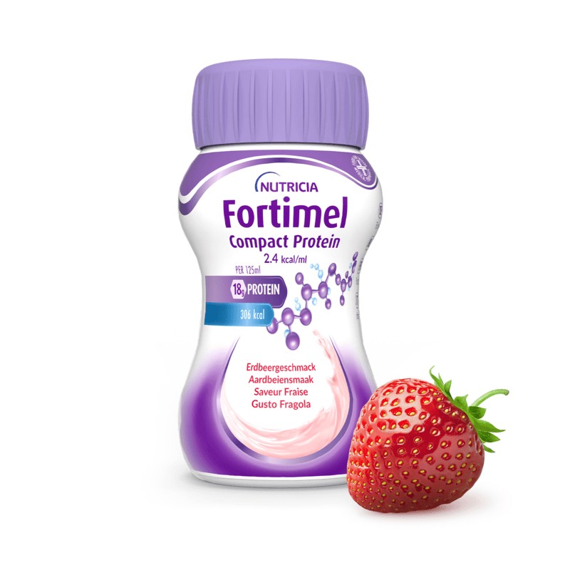 Nutricia Fortimel Compact Protein iperproteico Fragola 4x125 ml