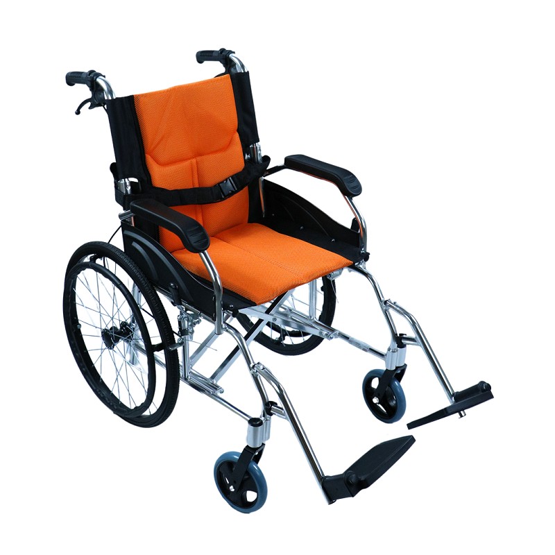 Ausilium Carrozzina Pieghevole Ultraleggera in Alluminio ad Autospinta